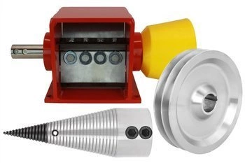Mechanizm tnący RMT-050B-4N-KS / rębak walcowy 4-nożowy / świder 100mm / koło zamachowe 250mm